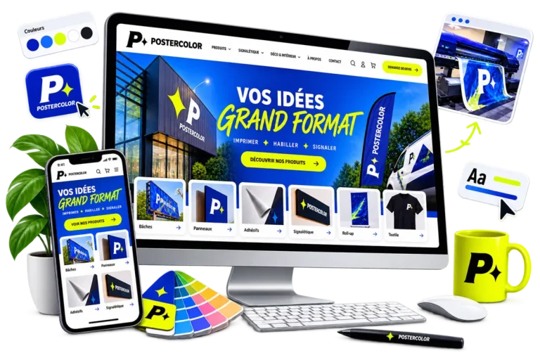 Création digitale et graphique à Montpellier par PosterColor